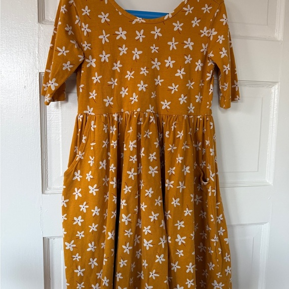 Hanna Andersson Other - Hanna Andersson Floral Mustard Kids Dress